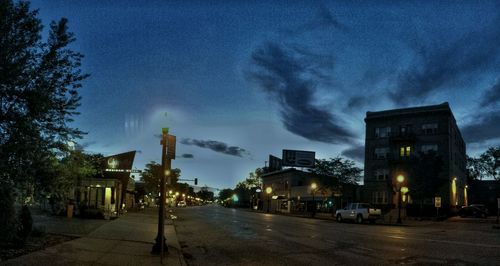 City street at night