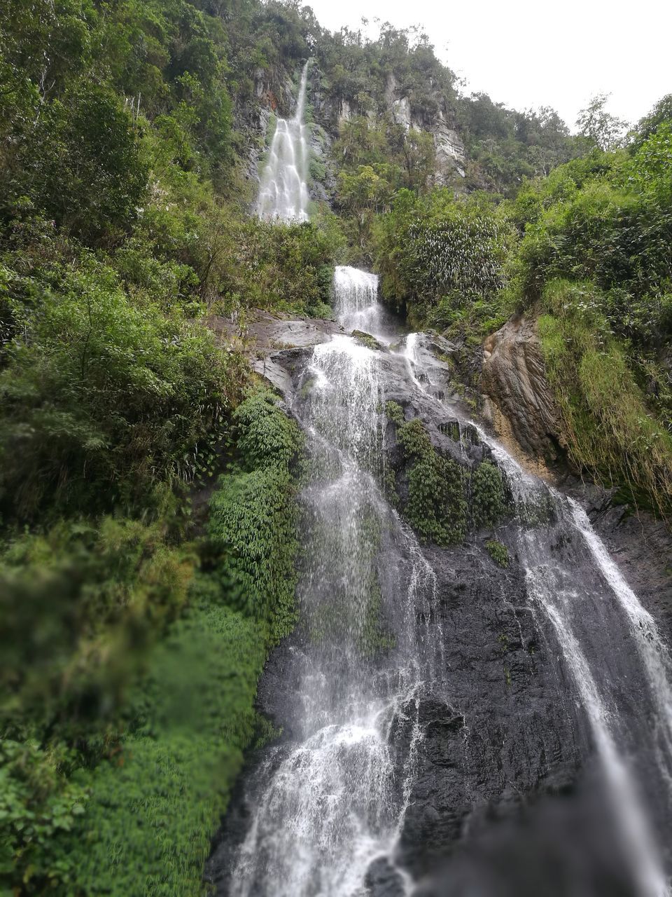 WATER SPLASHING ON WATERFALL