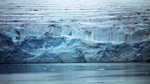 Full frame shot of frozen sea