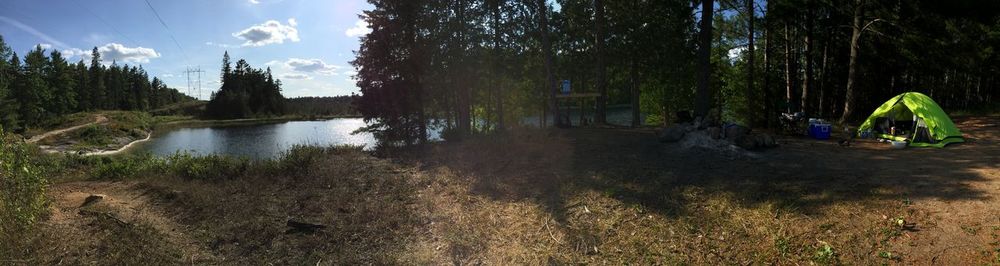 Scenic view of river against sky