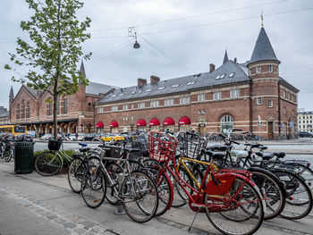 Bicycles on street