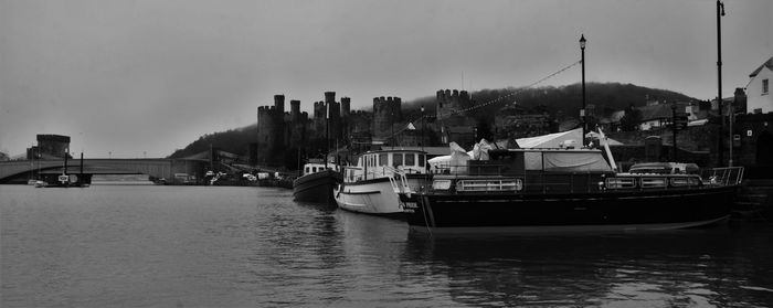 Boats in river