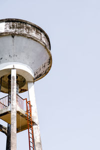 Low angle view of ferris wheel against clear sky