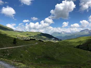 Scenic view of landscape against sky