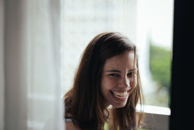 Portrait of young woman