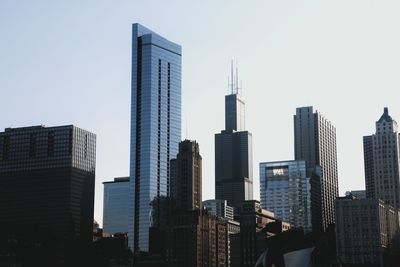 Low angle view of modern buildings