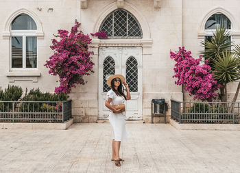 Woman in white