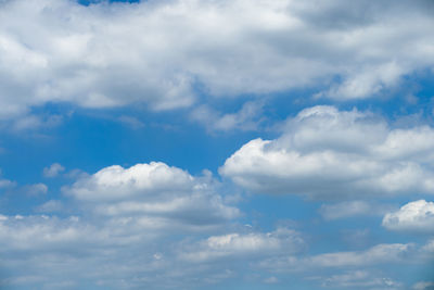 Low angle view of clouds in sky