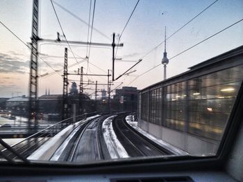 Train on railway tracks