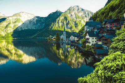 Scenic view of lake