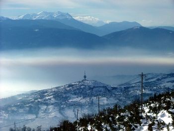 Scenic view of mountains