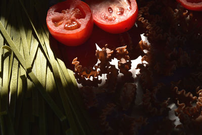 Close-up of fruits on table