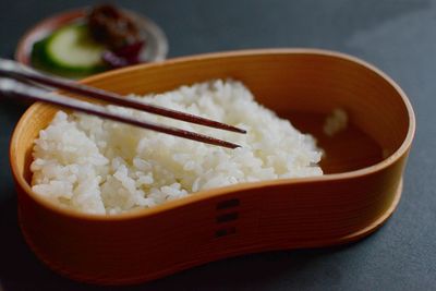 Close-up of ice cream in bowl