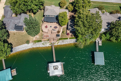 Lakefront homes on beautiful tims ford lake in tennessee.