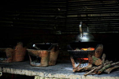 In the kitchen 