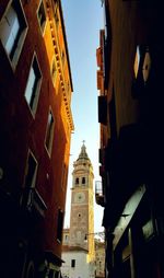 Low angle view of building against sky