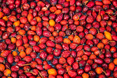 Full frame shot of strawberries