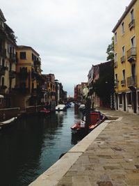 View of canal along buildings