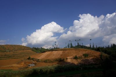 Panoramic view of landscape against sky