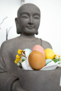 Close-up of buddha statue