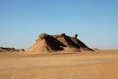Ong jemal - neck of the camel at sahara desert against clear sky