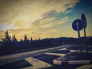 Road at sunset