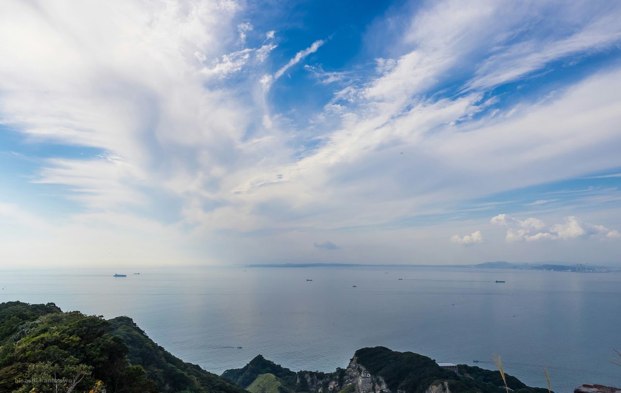 IDYLLIC VIEW OF SEA AGAINST CLOUDY SKY