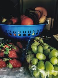 Close-up of fruits in basket