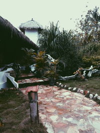 Built structure with trees in background