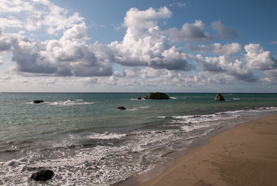 Scenic view of sea against sky