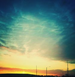 Low angle view of dramatic sky