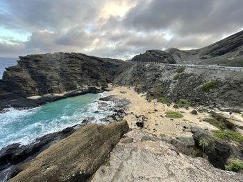 Scenic view of sea against sky