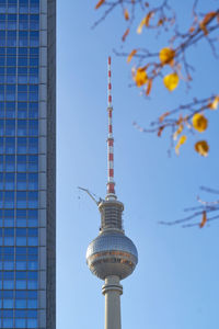 Low angle view of buildings against sky