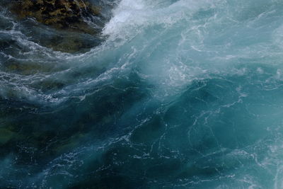 Full frame shot of rocks in sea