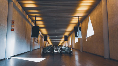 Empty corridor of building