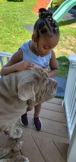 Full length of a girl wearing hat