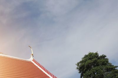 Low angle view of building against sky