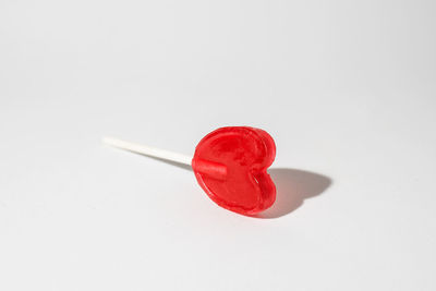 Close-up of ice cream over white background