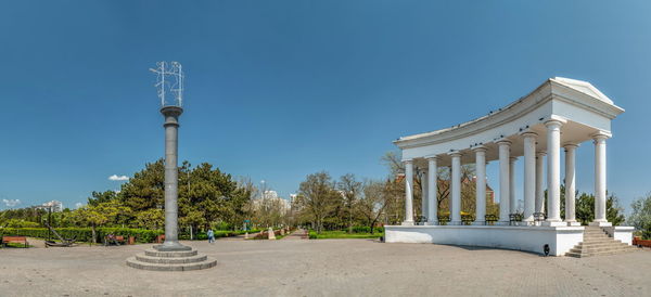Chernomorsk, ukraine 14.05.2023. colonnade in chernomorsk, odessa region of ukraine