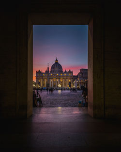 View of basilica of saint peter - vatican city state 