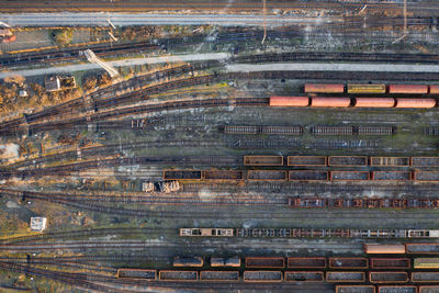 Aerial view of shunting yard