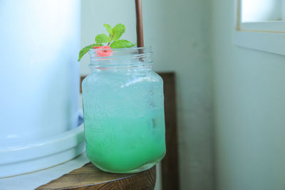 Close-up of drink on table