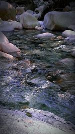 Rocks in water