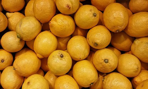 Full frame shot of fruits in market