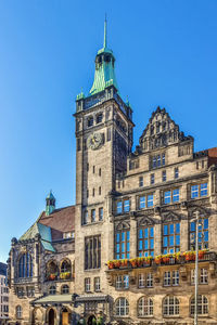 New town hall was built at the beginning of the 20th century in chemnitz, germany