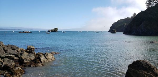 Scenic view of sea against sky