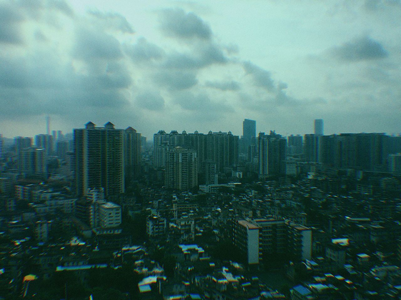 AERIAL VIEW OF CITYSCAPE