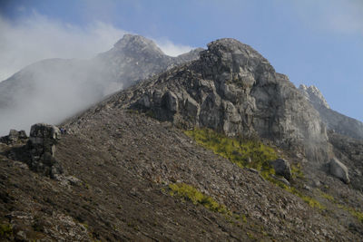 Mt merapi against sky