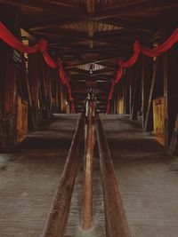 Empty corridor of building