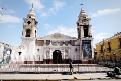 View of church against cloudy sky